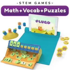 Play Shifu Plugo STEM Wiz Pack, jossa on tablettiteline, kirjainlaatat ja pulma-alusta STEM-oppimiseen