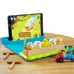Play Shifu Plugo Farm -interaktiivinen AR-pelisetti tablettinäytöllä, maatilan eläimillä ja tarvikkeilla